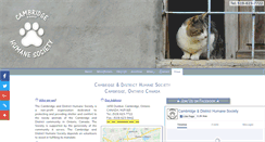 Desktop Screenshot of cambridgehumanesociety.org